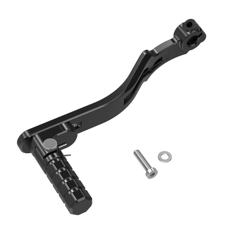 NICECNC Folding Gear Lever Compatible with Yamaha Raptor 700R 2013 2014 2015 2016 2017 2018 2019 20202026 Billet Aluminum CNC Machined Package Included 1x Shift Level Pedal Black